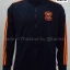 เสื้อแจ็คเก็ตผ้าวอร์มสีดำ ผ้าระบายอากาศ แขนจั๊ม ชายจั๊ม ซิปหน้า กระเป๋าเจาะข้าง ไซร์ M-XXL