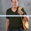 เสื้อยืด คอวี แขนสั้น สีเขียวขี้ม้า Size 4XL