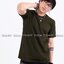 เสื้อยืด คอกลม แขนสั้น สีเขียวขี้ม้า Size 2XL